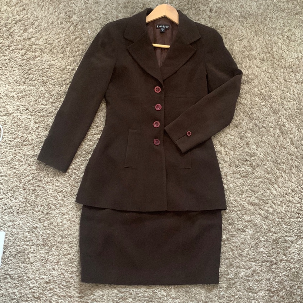 Bebe skirt suit set.